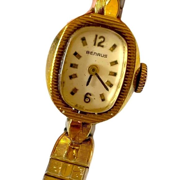 Benrus 14K Gold Ladies Wind Up Watch - Picture 3 of 6